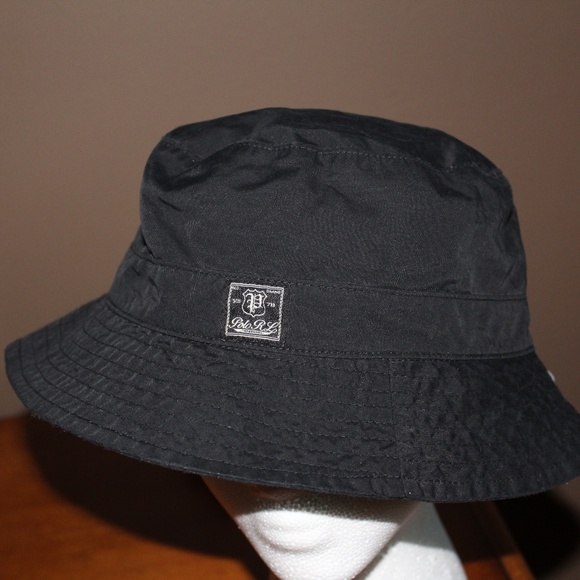 polo bucket hat black